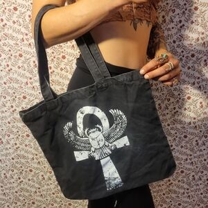 Tote Bag with Ankh Design